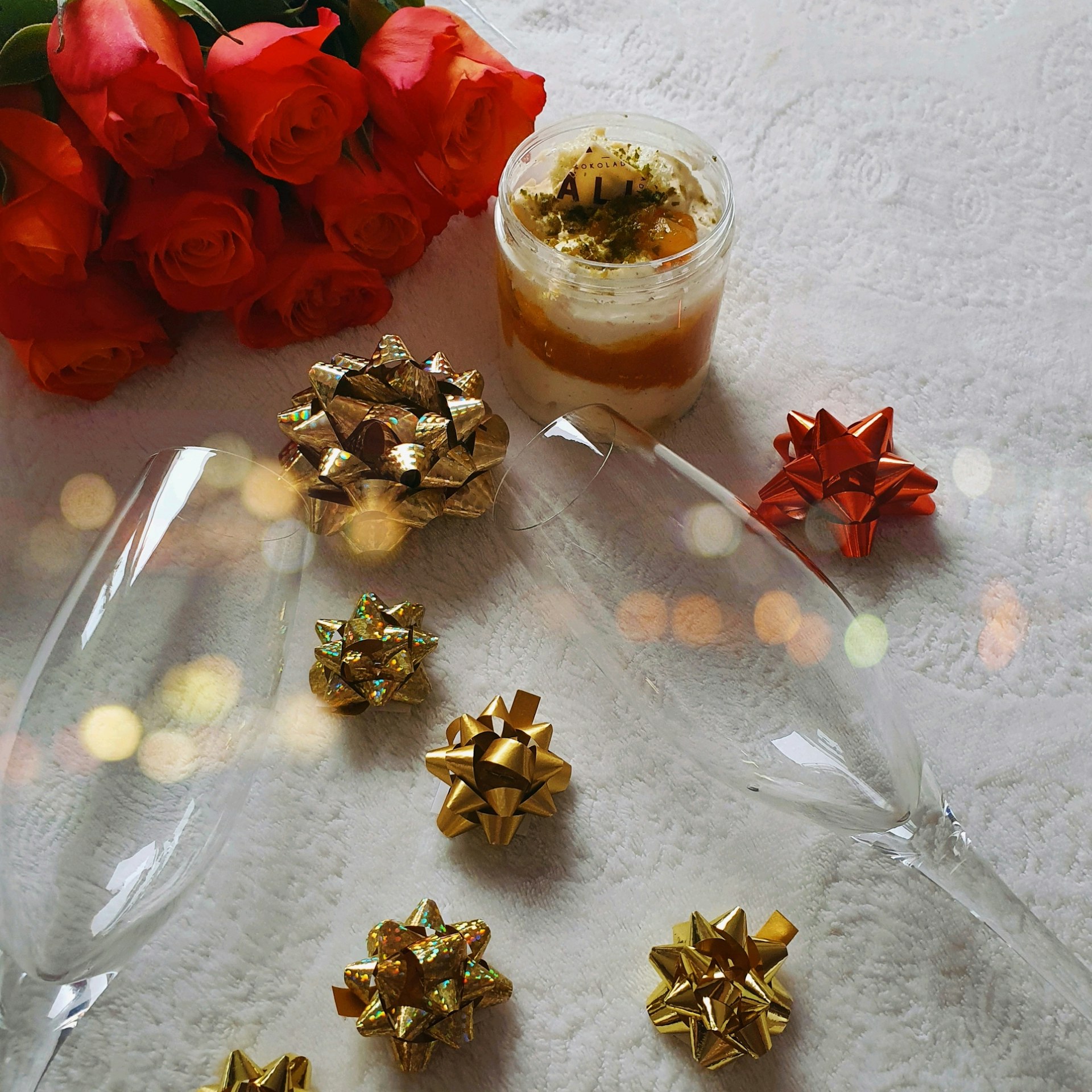 A bunch of flowers sitting on top of a table